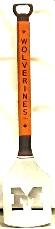 Espátula para asar a la parrilla Michigan Wolverines con abrebotellas Sportula Foto 1 de 1