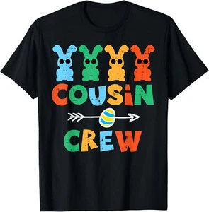 Cousin Crew Easter Bunnies Cute Rabbit Boys Kids Toddler T-Shirt Hoodie - Picture 1 of 18