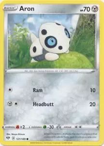 Aron - 121/189 Pokemon » SWSH Darkness Ablaze Common - Picture 1 of 1