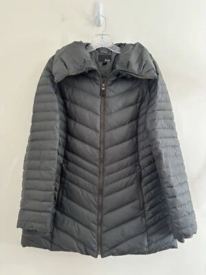 Chaqueta acolchada ANA para mujer mediana relajada gris bolsillos con cremallera al aire libre Foto 1 de 4