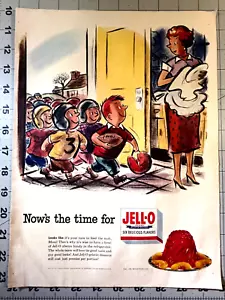 1952 Jello JELL-O Gelatine Desserts Vintage 10"x13,5" Print Ad (B) - Bild 1 von 1