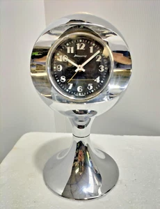 Scarce German Blessing Pedestal Space Clock Mid-Century Retro Clock -runs -AF - Afbeelding 1 van 15