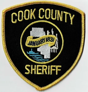 ILLINOIS COOK COUNTY SHERIFF -SEW ON SHOULDER PATCH - Picture 1 of 1