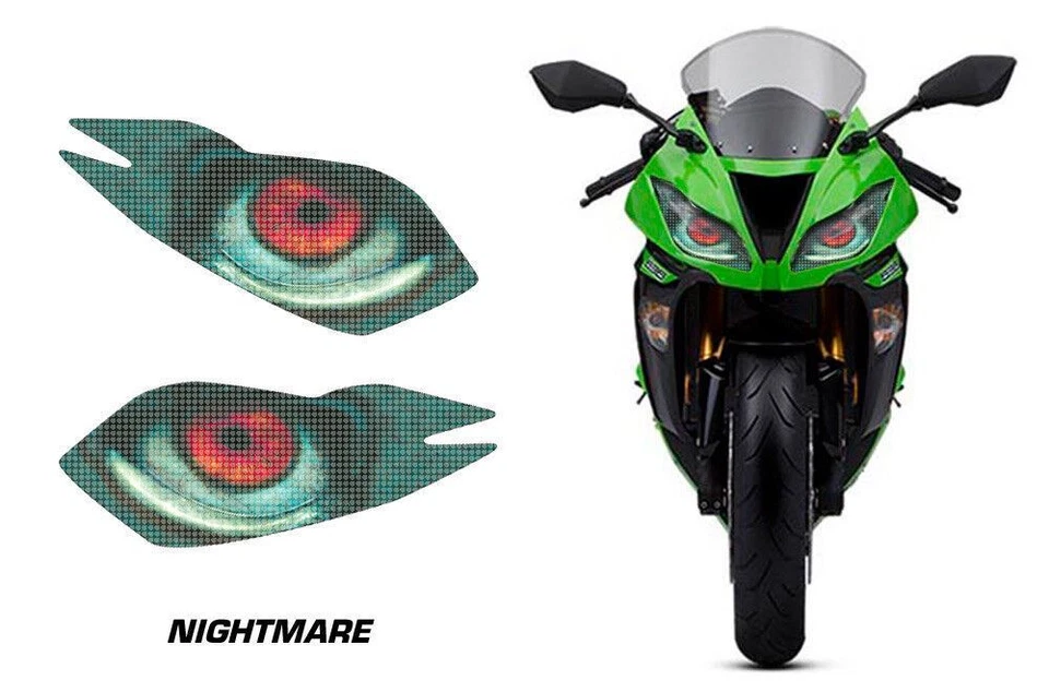 Headlight Eye Graphics Kit Decal Cover For Kawasaki Ninja ZX6R 2013-2014 NIGHTMR - Изображение 1 из 1