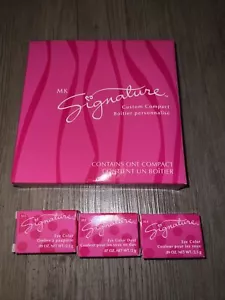 Mary Kay Signature Compact & 3 EyeShadow Refills Discontinued Lot New - Picture 1 of 3