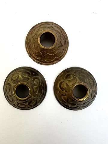 Aged Brass Drawer Back Plate 1.5" Set of 3 Metal Hardware Cover