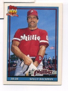 1991 TOPPS TRADED WALLY BACKMAN PHILADELPHIA PHILLIES #3T