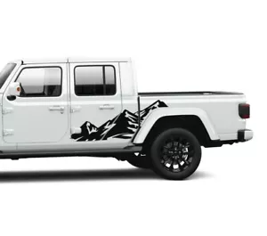 Mountain decal for Jeep Gladiator JT Rubicon Graphics Stickers fender 2022 2023 - Picture 1 of 4