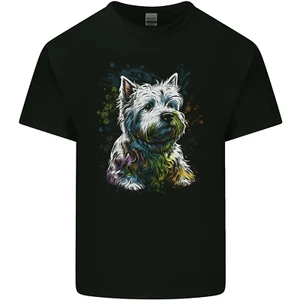 A West Highland White Terrier Dog Mens Light Cotton T-Shirt - Picture 1 of 3