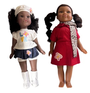 Poupées mode 18" Diva Taylor & Diana positivement parfaites - Lot de 2 - Photo 1/9