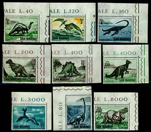 1965 Urzeittiere, Dino, Tyrannosaurus Rex, Stegosaurus, San Marino, M.833, MNH - Bild 1 von 2