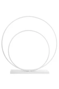 ARPIMEX Círculos Metal con Base 56 x 14 X 58CM Blanco - Imagen 1 de 1