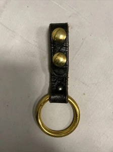 Aker Schlagstockhalter schwarz Leder Korbgeflecht - Bild 1 von 2