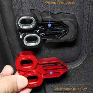 PLACA DE GANCHO DE PESTILLO DE PUERTA ROJA PARA LAND ROVER DEFENDER 2020-2023 - Imagen 1 de 4