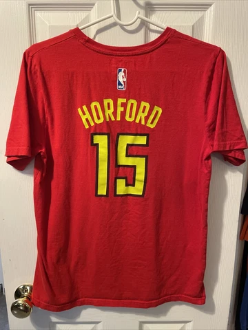 Al Horford Atlanta Hawks Basketball Adidas Boys Red Shirt Size XL Cover
