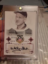 2014 Panini Cooperstown HoF Induction Whitey Ford #25/50 Autograph NM+