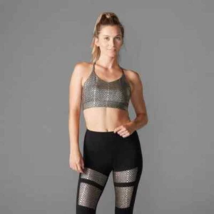 Neu mit Etikett $ 65 Tavi BH Ebenholz Metallic Schlange Größe S - Bild 1 von 4