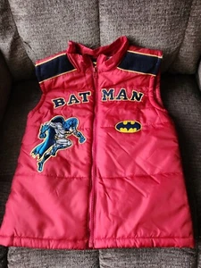 NWOT Batman 2 Piece Set Pants & Sleeveless Jacket Size 7 - Picture 1 of 11