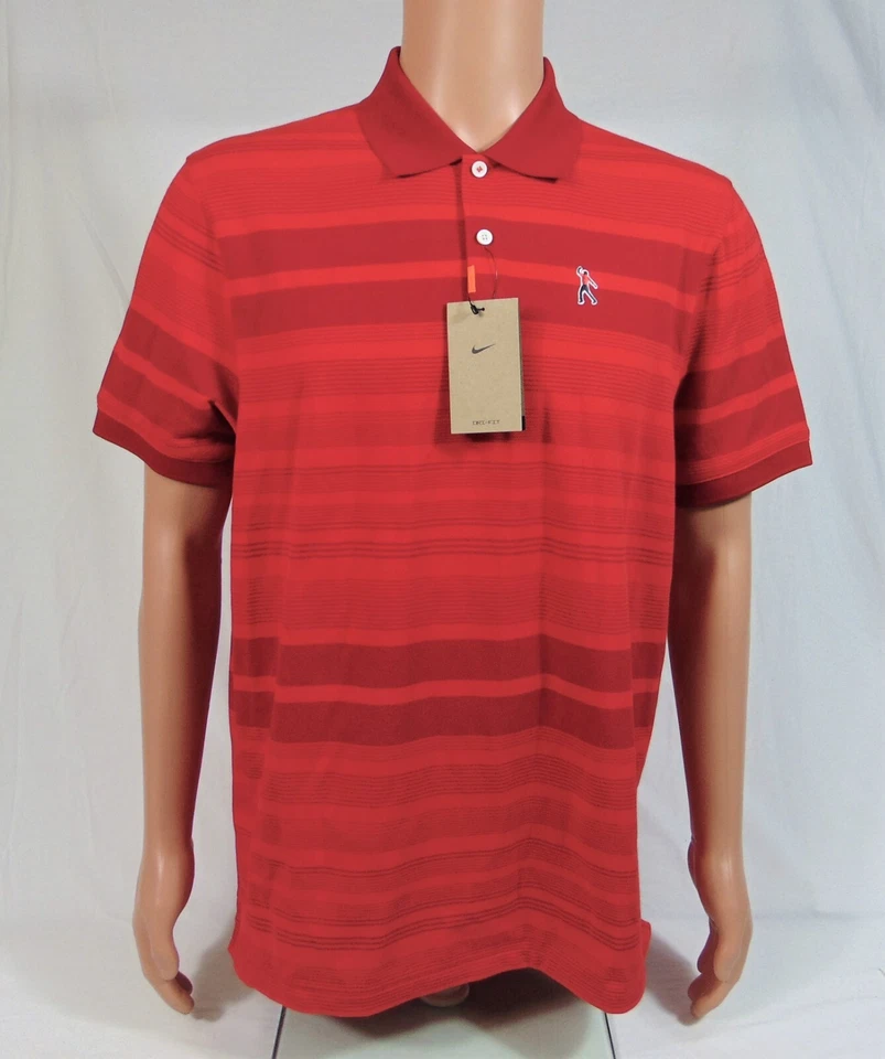 Nike Dri-Fit Tiger Woods Fist Pump Sunday Red Masters Golf Polo XL DA3084-687