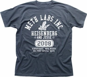 Breaking Bad METH LABS Inc Walter Jesse Heisenberg grey cotton t-shirt OZ9274 - Picture 1 of 2