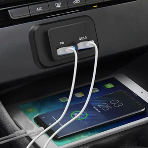 USB Type C PD Port Fast Charger Socket Power Outlet Car Panel Mount Accessories - Bild 1 von 12