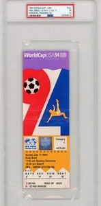 Boleto final de la Copa Mundial de Fútbol de la FIFA 1994 EE. UU. BRASIL VS ITALIA RARO PSA - Imagen 1 de 2