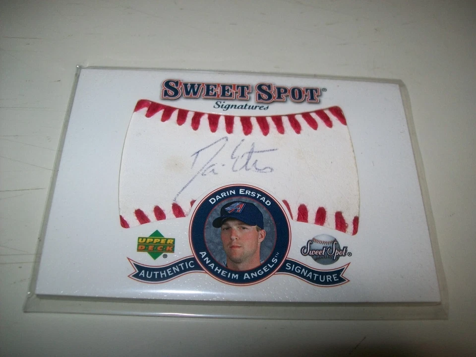 2001 UPPER DECK SWEET SPOT DARIN ERSTAD SIGNED AUTO #S-DE ANAHEIM ANGELS - Image 1 of 3
