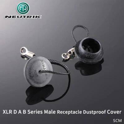 1pcs Neutrik SCM XLR Male Receptacle Water Dust Protection Cover With Rope Cord - Image 1 of 4