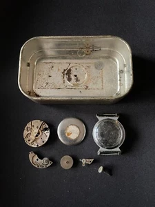 Cassa orologio completa con vetro e coperchio posteriore, movimento smontato, lancette incluse - Foto 1 di 2