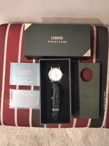 LOBINNI INTERLAKEN MEN'S SWISS AUTOMATIC DRESS WATCH $299 - Picture 1 of 13