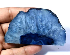 326.0 Ct Natural Laguna agate Mexico Dark Blue half Untreated Rough!! - Picture 1 of 3