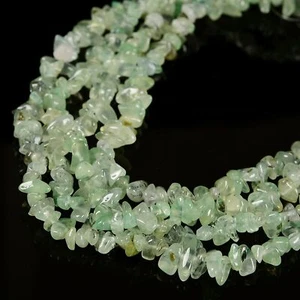 Natural Prehnite Irregular Pebble Nugget Chips Beads Size 7-8mm 32" Strand - Picture 1 of 3