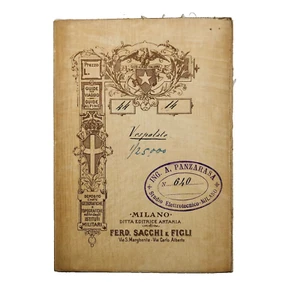Cartina d'epoca Vespolate 1:25.000 Club Alpino Italiano Artaria Sacchi e figli - Picture 1 of 2