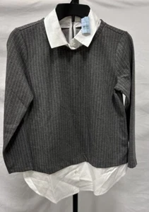 Ann Taylor Nadelstreifenbluse mit Kragen - Bild 1 von 5