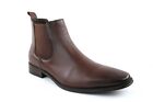 Men's Chelsea Boots Genuine Real Leather Suede Almond Toe Pull On Dress Quality