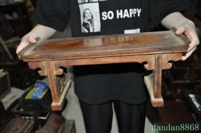 17.2" China China Huanghuali Madera Tallada a Mano Mesa de Centro Escritorio Mesa de Madera Foto 1 de 4