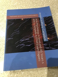 AQA Psychology for A Level AS : STAR full Marks Exam Papers Year 1 & 2 - Picture 1 of 2