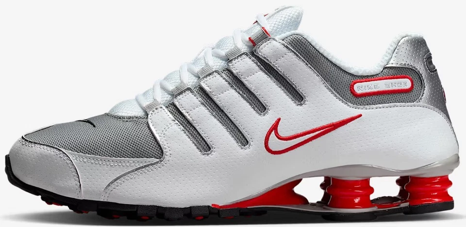 Size 7.5 - Nike Shox NZ White - 378341-104