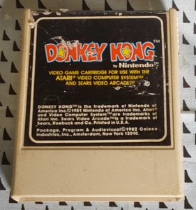 Atari 2600 Coleco Donkey Kong cartridge -NOT TESTED - Picture 1 of 3