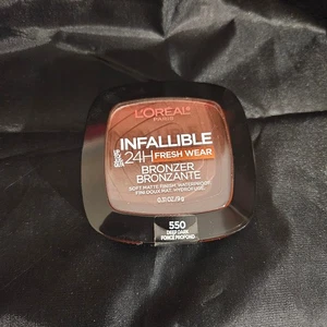 L'Oreal Paris Infallible 24H Fresh Wear Bronzer - 550 Deep Dark - Picture 1 of 2