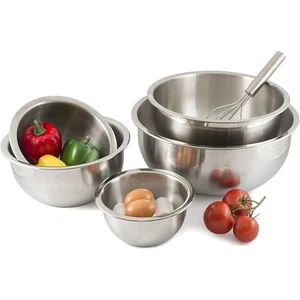 Stainless Steel Mixing Bowl - Wide Lip, Weighted, Dishwasher Safe - Choose Size - Picture 1 of 13