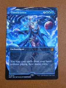 NM Borderless Anime Art Omniscience WOT #0070 Wilds of Eldraine  - Picture 1 of 1