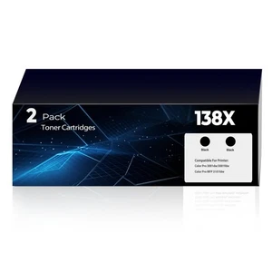 138X Black Toner Cartridge Pro 3101fdw 3101sdw 3001dw Toner,Compatible for HP... - Foto 1 di 7