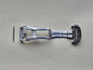 Omega Faltschließe Faltschließe 94521833 gebürstet 18 mm - Bild 1 von 5