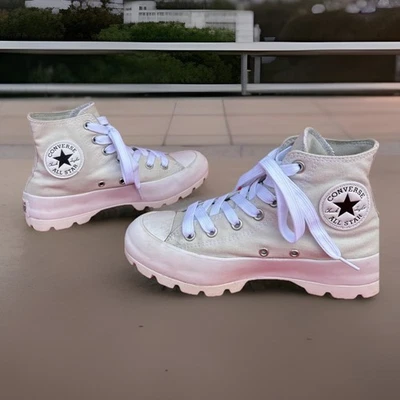 Converse Chuck Taylor Women 7.5 Desert Sand High-top Platform Canvas Lugged Heel - Image 1 of 4