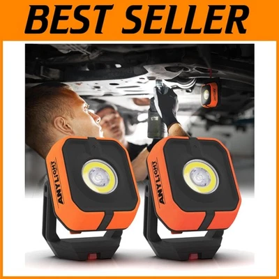 2 Pack Magnetic LED Work Lights - 1200lm, Waterproof, with 4 Modes for Any Task - Image 1 of 4