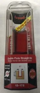 Freud 1" (Dia.) Double Flute Straight Bit with 1/2" Shank (12-172) - Picture 1 of 1