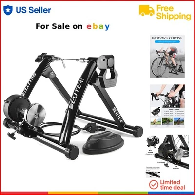 Bike Trainer Magnetic Bike Stand Indoor Exercise for 26-29" Wheels Stability - Image 1 of 4