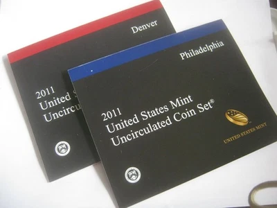 2011 US Mint Philadelphia "P" & Denver "D" Uncirculated Mint Sets, 28 Coins - Image 1 of 4