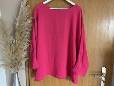 Shein Curve Damen Blusentop ~ Gr. 46 48 ~ pink Tunika Shirt einfarbig  oversized - Bild 1 von 4